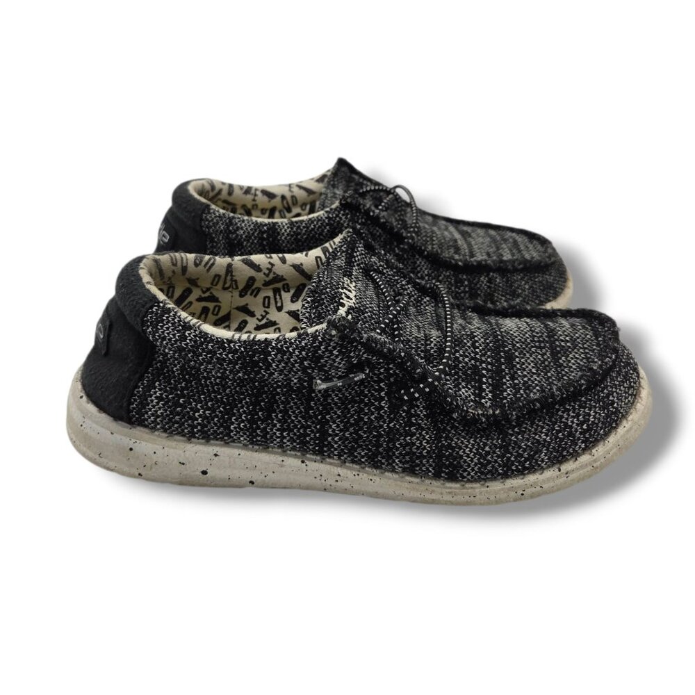 Hey Dude Wally‎ Youth Shoes Child 13 Sox Skater Black